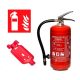 Gaz-tech GP-4x ABC-Pulverfeuerlöscher 4 kg