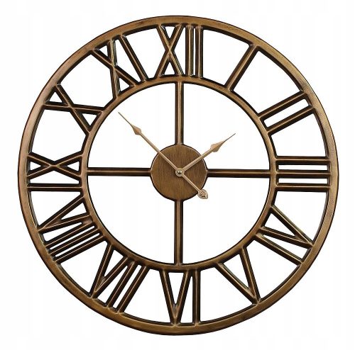 Uhr für zu Hause Villado-Wanduhr, Brauntöne, Gold, 45 cm