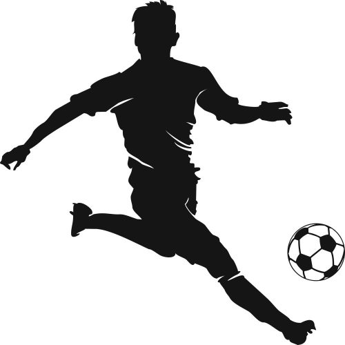 Dekorative Wandaufkleber Fußball-Wandaufkleber 120x120cm