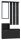  TopEshop Kleiderschrank GAR BLACK 85 x 180 x 24 cm schwarz