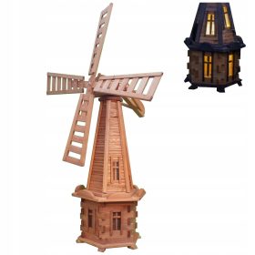  Gartenventilator mit Solar-LED-Beleuchtung, 170 cm