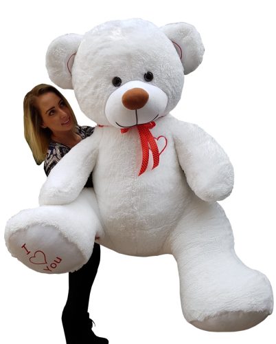  Odol-Plusz Teddybär Maskottchen, weiß, 190 cm