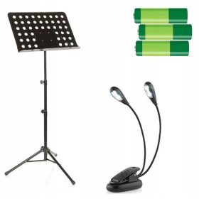  Notenständer, Ständer, Notenständer + Lampe