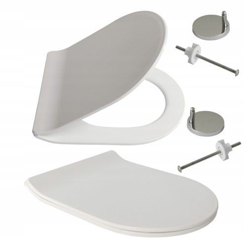  Estiva Slim Toilettensitz, weißes Polypropylen