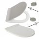  Estiva Slim Toilettensitz, weißes Polypropylen