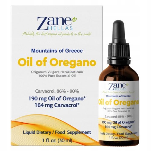 Exklusives Zane Hellas Oregano-Öl, Bio und Wild, Hochkonzentriert mit Karvakrol