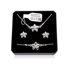  Lavart Schmuck KC211 Silberorchideen