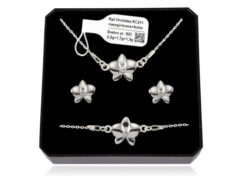  Lavart Schmuck KC211 Silberorchideen