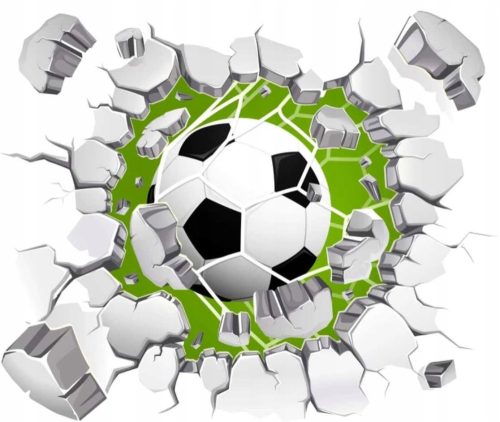  3D Wandaufkleber Fußball 3D BÄLLE 100cm