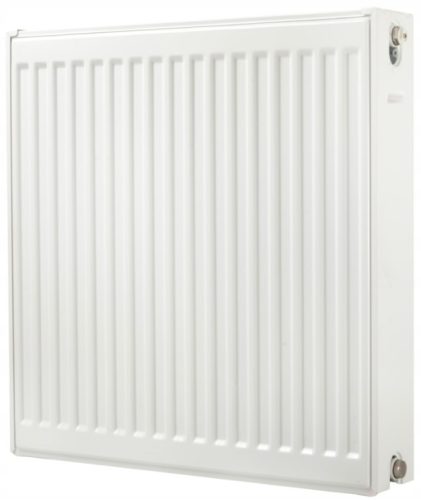 Stahlplattenheizkörper Diamond 1250 W weiß 600 x 600 x 108 mm - seitlicher Anschluss