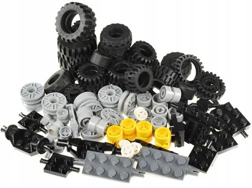  LEGO Räder Reifen Achsen 74 Stück NEUE Räder LOSE City-Räder