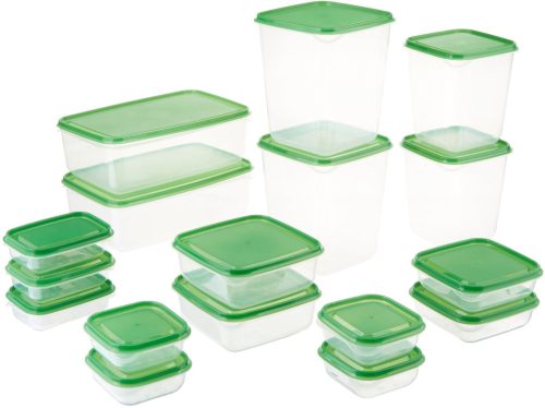Lebensmittelbehälter Ikea Pruta Lebensmittelbehälter, grün und transparent, 17 Stück