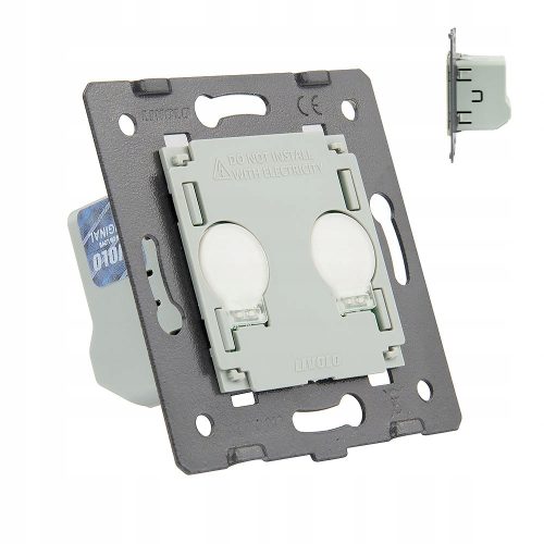 Treppenkreuzschalter Touch, Unterputz Livolo Grautöne WW-C702S