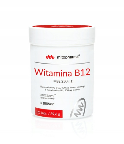 Vitamin B12 MSE 250µg mit B6, Biotin und Folsäure – Hohe Bioverfügbarkeit