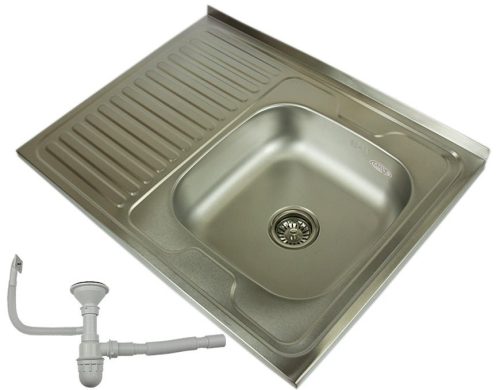 Exklusives Einzelbecken-Spülbecken aus Edelstahl