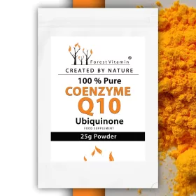   Forest Vitamin® Koenzym Q10 in Pulverform, 25g - Hochreine Formel für Energie und Vitalität