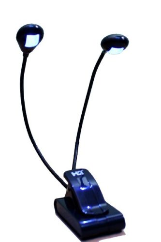  Klemm-Schreibtischlampe 2x2 LED schwarz Shott