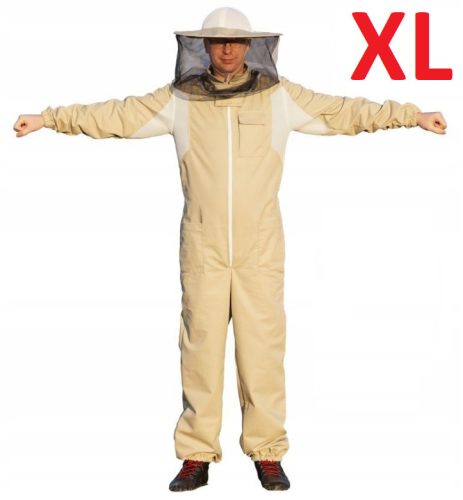 Imkerkleidung - Fabio Overall, Größe XL, beige