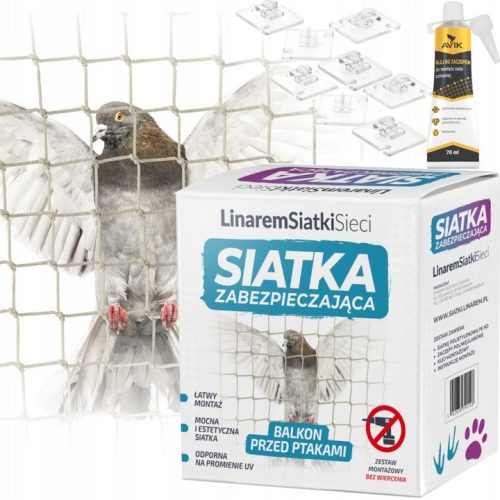 Abwehrmittel für Tiere Sicherheitsnetz Linarem SiatkiSieci 4 mx 3 m beige