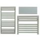  Hydro-Mat 588 W Wasserbadheizkörper 530 x 980 mm Chrom, Grau