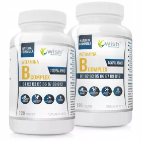  Wish Pharmaceutical Vitamin B Komplex - Unterstützt das Nervensystem und mindert Ermüdung
