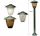  Runder Lichtmast Gartenlampen E27 110 cm