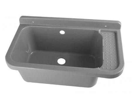 Spülbecken 60x34x21cm. GRAU 092