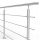 Edelstahlbalustrade 3 m, 4 x Ø12 mm, Zertifikat