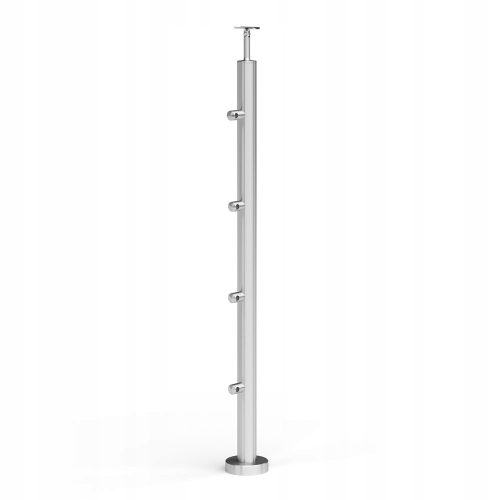 Balustradenpfosten, 4 Stück Halterungen für Ø12,0 mm Rohr, Edelstahl