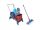 EASTMOP Kunststoff-Reinigungswagen 2 x 25 l