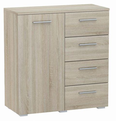  Matkam Helena Kommode 80 x 35 x 84,5cm Sonoma-Eiche matt
