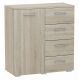  Matkam Helena Kommode 80 x 35 x 84,5cm Sonoma-Eiche matt