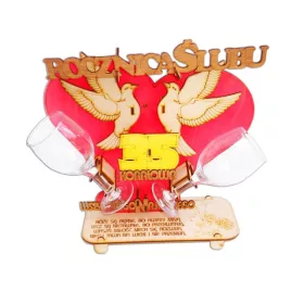  Ständer mit Brille, Geschenk zum 35. Hochzeitstag!!!