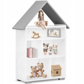  Konsimo Regal 83 x 30 x 117 cm Grautöne