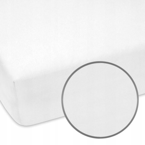  HELLWEISSES BLATT AUS WEISSEM JERSEY - 80x180 cm