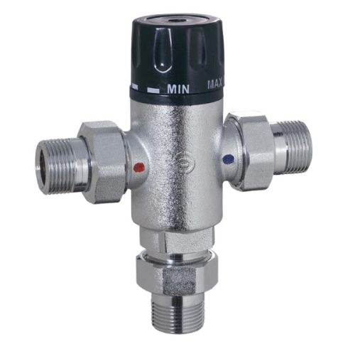 THERMOSTATISCHER MISCHER, 1"-Ventil + Schraubanschlüsse