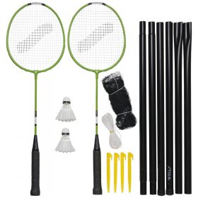 Stiga Garden GS Schwarzer Schläger mit Federball-Set