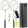 Stiga Garden GS Schwarzer Schläger mit Federball-Set