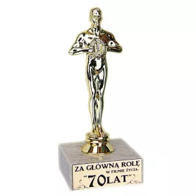  Eine Statuette zum 70. Geburtstag von OSK, ein Geschenk