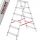 Höhere Leiter 3,3 m Aluminium bis 125 kg