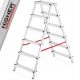 Höhere Leiter 3,3 m Aluminium bis 125 kg