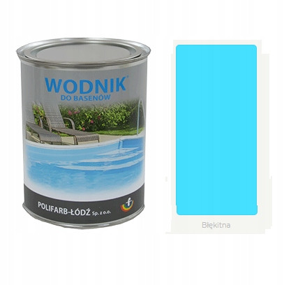 AQUARIUM Chlorkautschukfarbe für Schwimmbäder 5L BLAU Polifarb Łódź