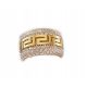  Ring mit Zirkonen Jubiler-Olsztyn, Gold