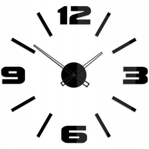  XL geklebte Wanduhr, dicke 3D-Vorlage