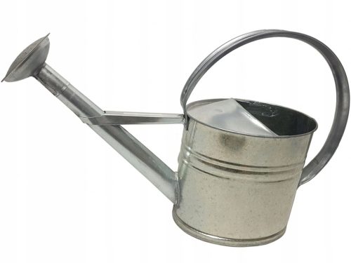 Oleo Gießkanne 10 l, Metall, Grau- und Silbertöne