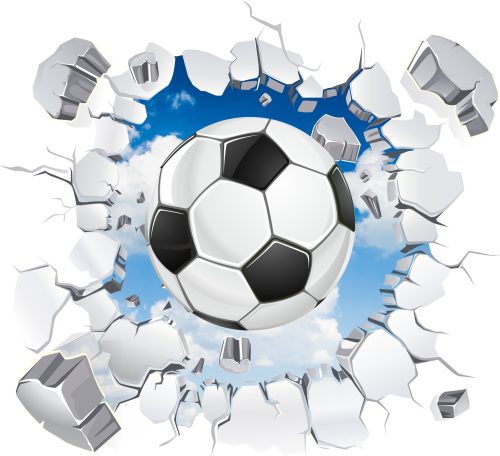 Dekorative Wandaufkleber Fußball-Wandaufkleber für Kinder