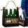  Ein Set aus Träger, Bierkasten und Krug mit Gravur