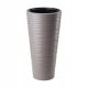 Form-Plastic Blumentopf 40 cm x 40 x 79 cm, Durchmesser 40 cm, Kunststofftöne in Braun und Beige
