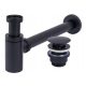  WASCHBECKEN SIPHON SCHWARZ SCHWARZ STECKER CLICK CLACK REA