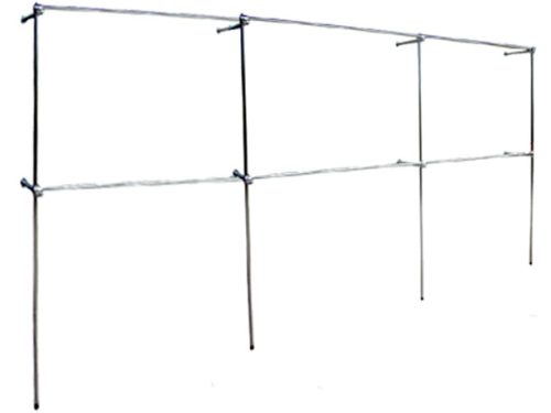 Ladenregal 4,5x2m, Kleiderbügel, Kleiderständer c1